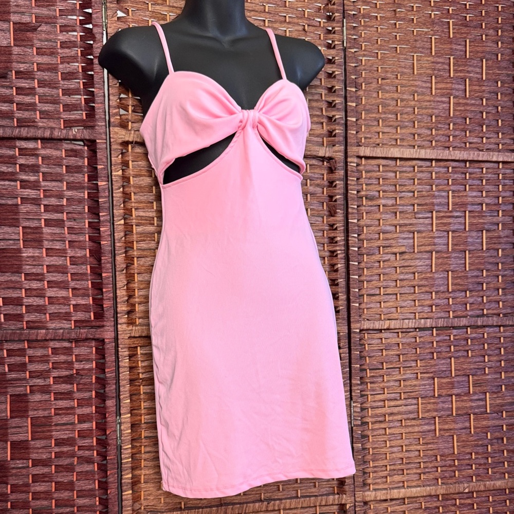 Barbie Pink Cut-Out Mini Dress - M